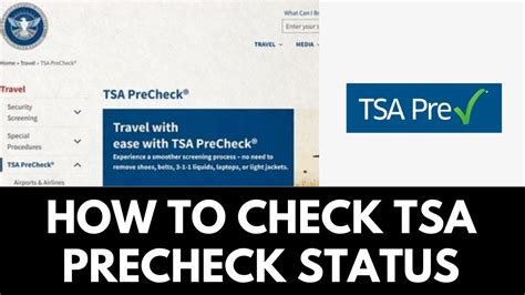 Check Tsa Precheck Status: Complete Guide For Beginners