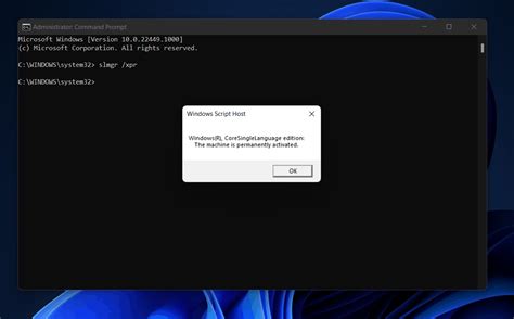 Check Windows 11 Activation Status using Command Prompt