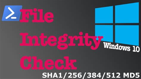 Check Windows System And File Integrity