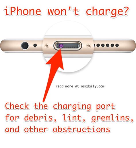 Check Your Charging Port and Cable