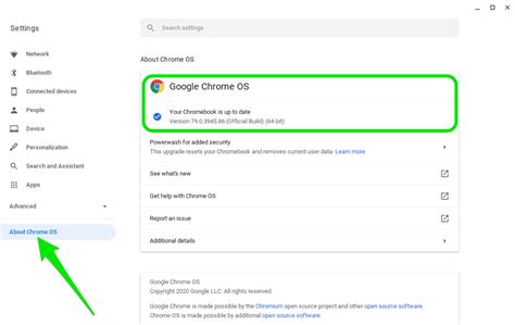 Check Your Chrome OS Version
