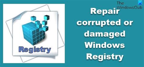 Check and Repair Windows Registry Errors
