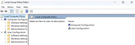 Check the Local Group Policy Editor