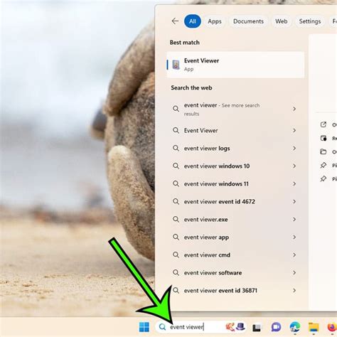Check the Logs in the Event Viewer