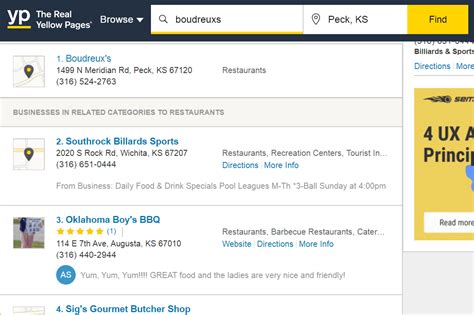 Check your Local Yellow Pages