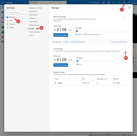 Check your Outlook.com storage limit