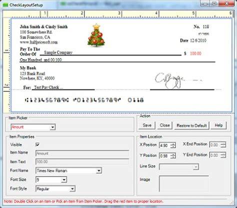 CheckBook check printing software