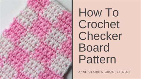 Checkered Crochet Pattern