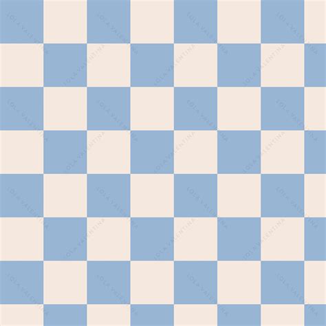 Checkered Pattern Blue