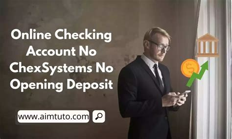 Checking Account No Chex System Online