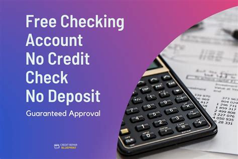 Checking Account No Credit Check No Deposit