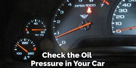 Checking Oil Pressure Without a Gauge