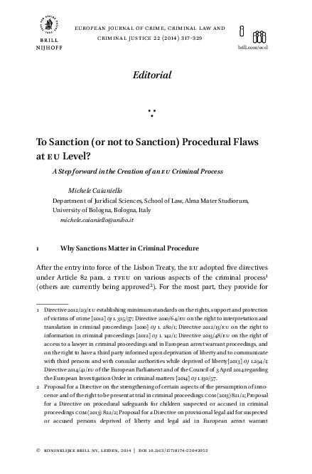 Checking Technical and Procedural Flaws