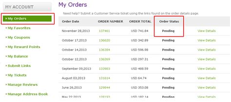 Checking Your Order Status