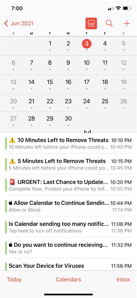 Checking for Profile or Calendar Malware