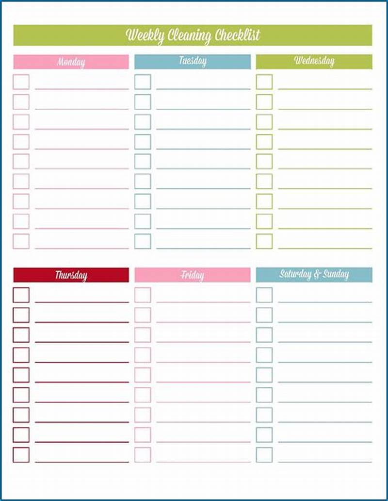 Checklist Example Template