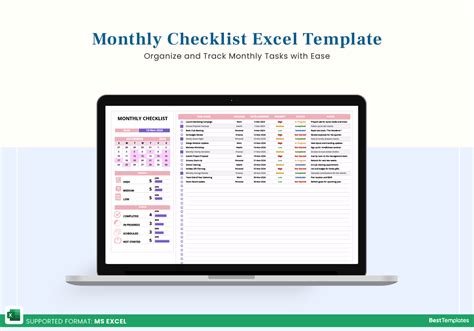 Checklist Template In Excel