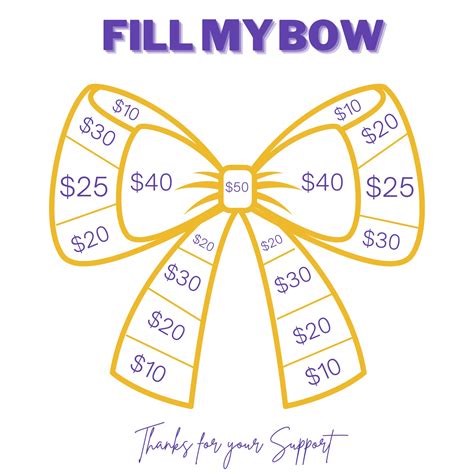 Cheer Bow Fundraiser Template