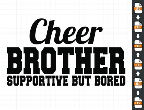 Get Your Cheer On with Our Cheer Bro SVG- Perfect for Cheerleaders and Fans!