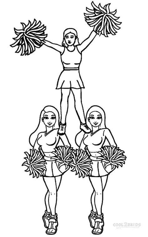 Cheerleader Coloring Pages Printable
