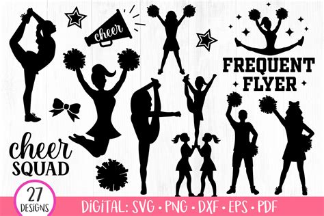 Rah-Rah! Get Your Free Cheerleader SVGs Today and Add a Pep to Your Designs!
