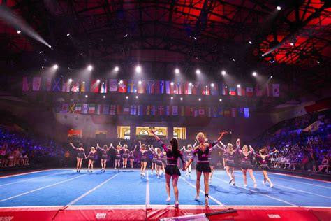 Image of an Audience at a Cheerleading Show