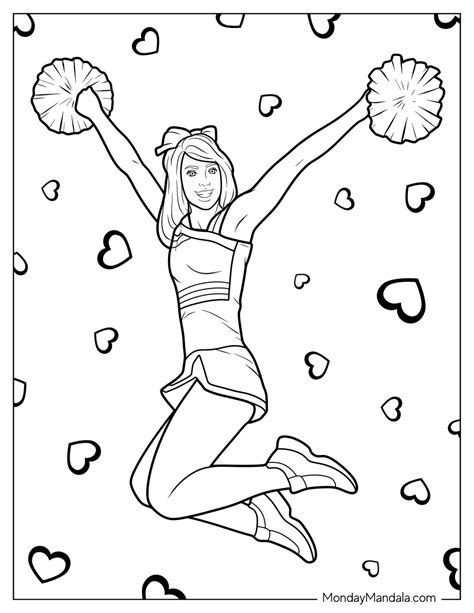 Cheerleading Uniform Coloring Pages