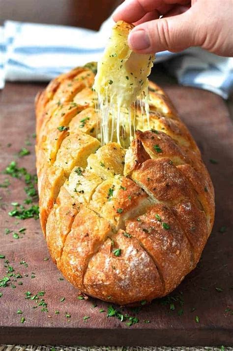 Cheese Garlic Crack Bread Pull Apart Bread Image