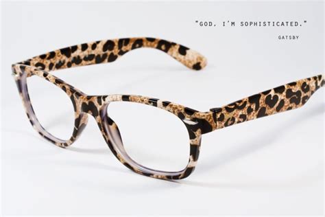 Cheetah Print Glasses Frame