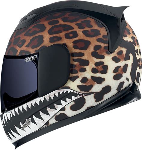 Cheetah Print Motorcycle Helmet