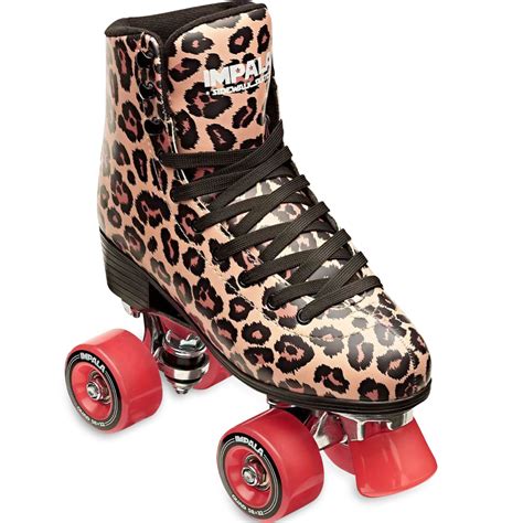 Cheetah Print Roller Skates