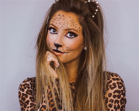Cheetah Costume Face Makeup Tutorial