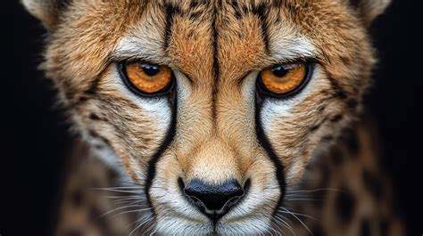 Cheetah Facial Features