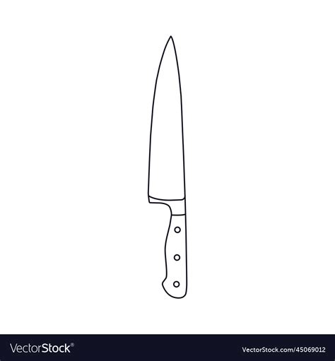 Chef Knife Outline