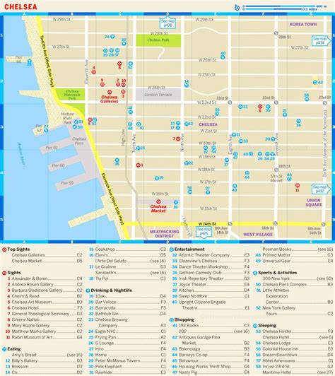 Chelsea NYC map Map New York Chelsea (New York USA)