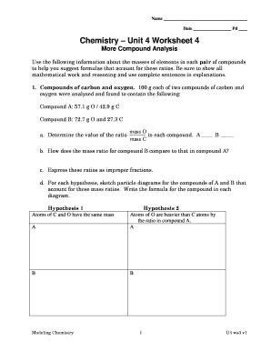 Chemistry Unit 4 Worksheet 4 Answers Key