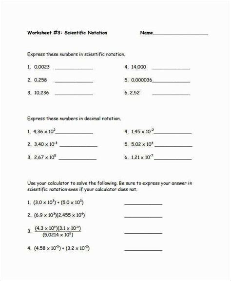 Chemistry Chapter 3 Scientific Measurement Worksheet Answer Key
