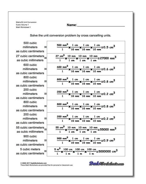 Chemistry Unit 1 Worksheet 5 Answer Key