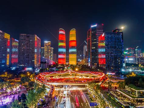 Chengdu Landmarks at Night