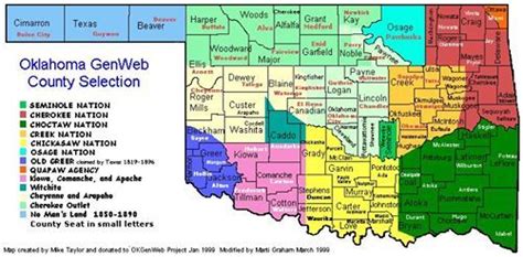 1903 Map of the Cherokee Nation Oklahoma Etsy
