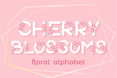 Download Cherry Blossoms Alphabet For Crafts