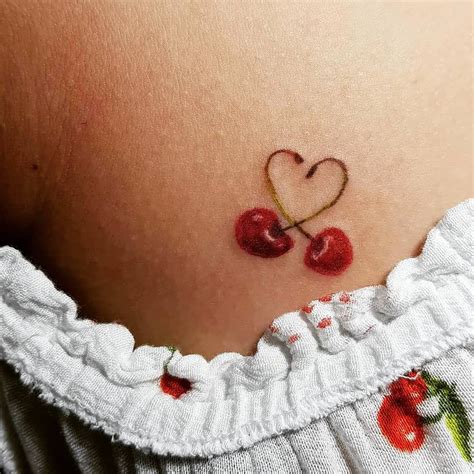 Cherry Heart Tattoo