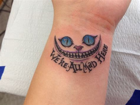 Cheshire Cat Tattoos, Cat paw print tattoo, Alice in