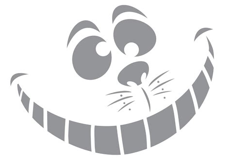 Cheshire Cat Pumpkin Stencil Printable