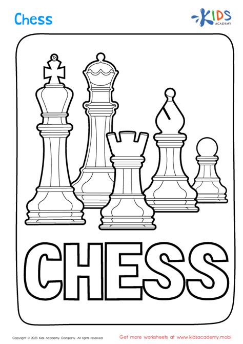 Chess Coloring Pages