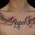 Chest Word Tattoos