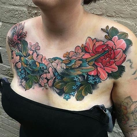 Chest Cover Up Tattoos Female