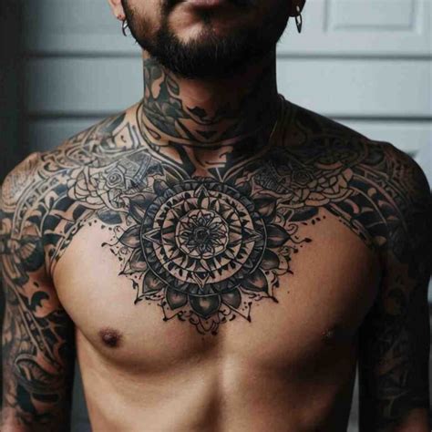 Chest Neck Tattoo
