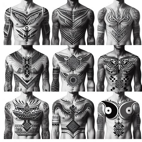 Chest Tattoo Background Ideas