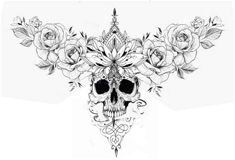 Chest Tattoo Drawing Designs